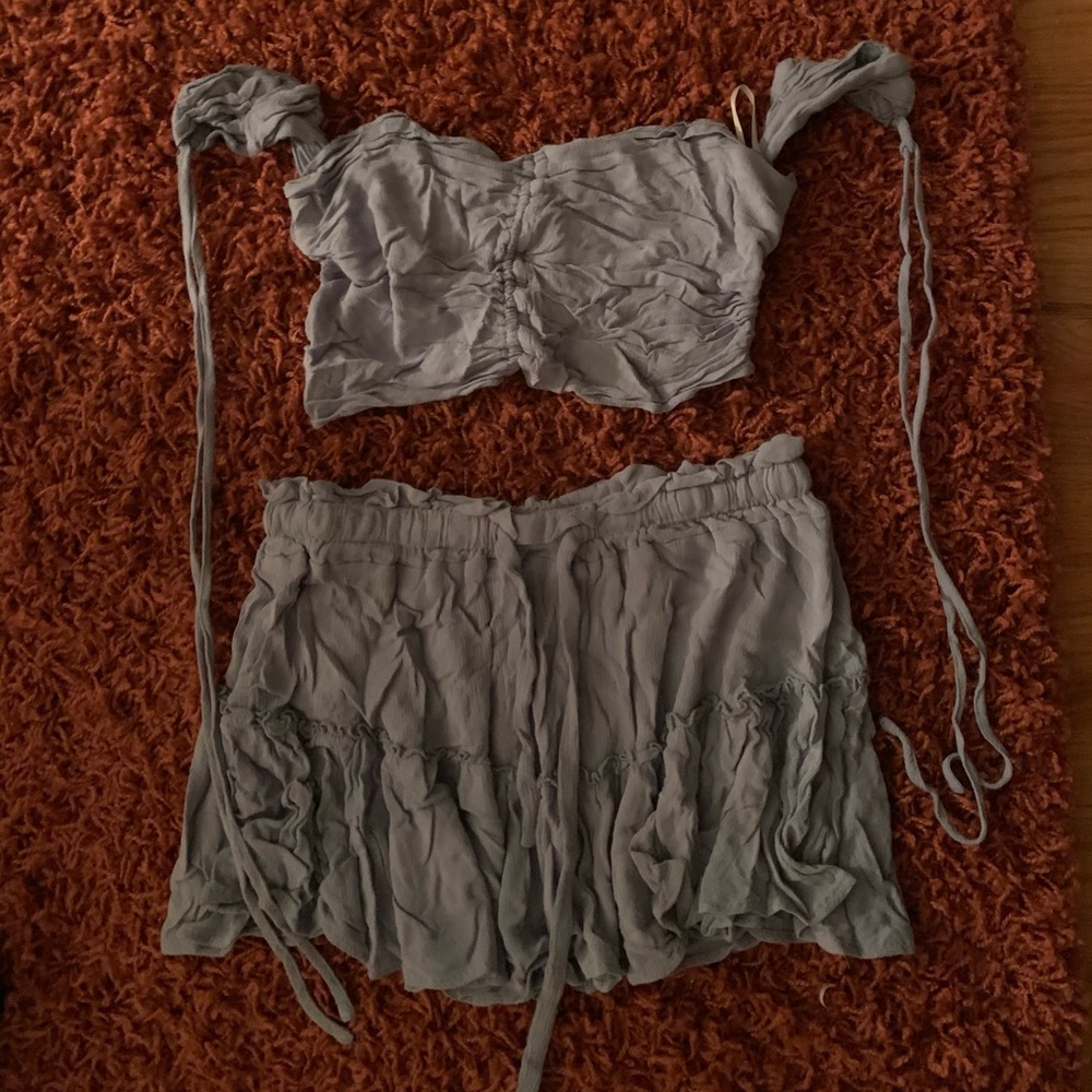 Shein blue cover up set